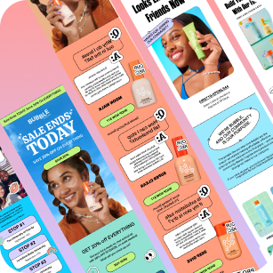 Skincare Brands Email Marketing Templates - 6 Pack Figma Editable Templates - 3.7% Conversion Rate
