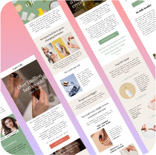 Skincare Brands Email Marketing Templates - 8 Pack Figma Editable Templates - 3.1% Conversion Rate