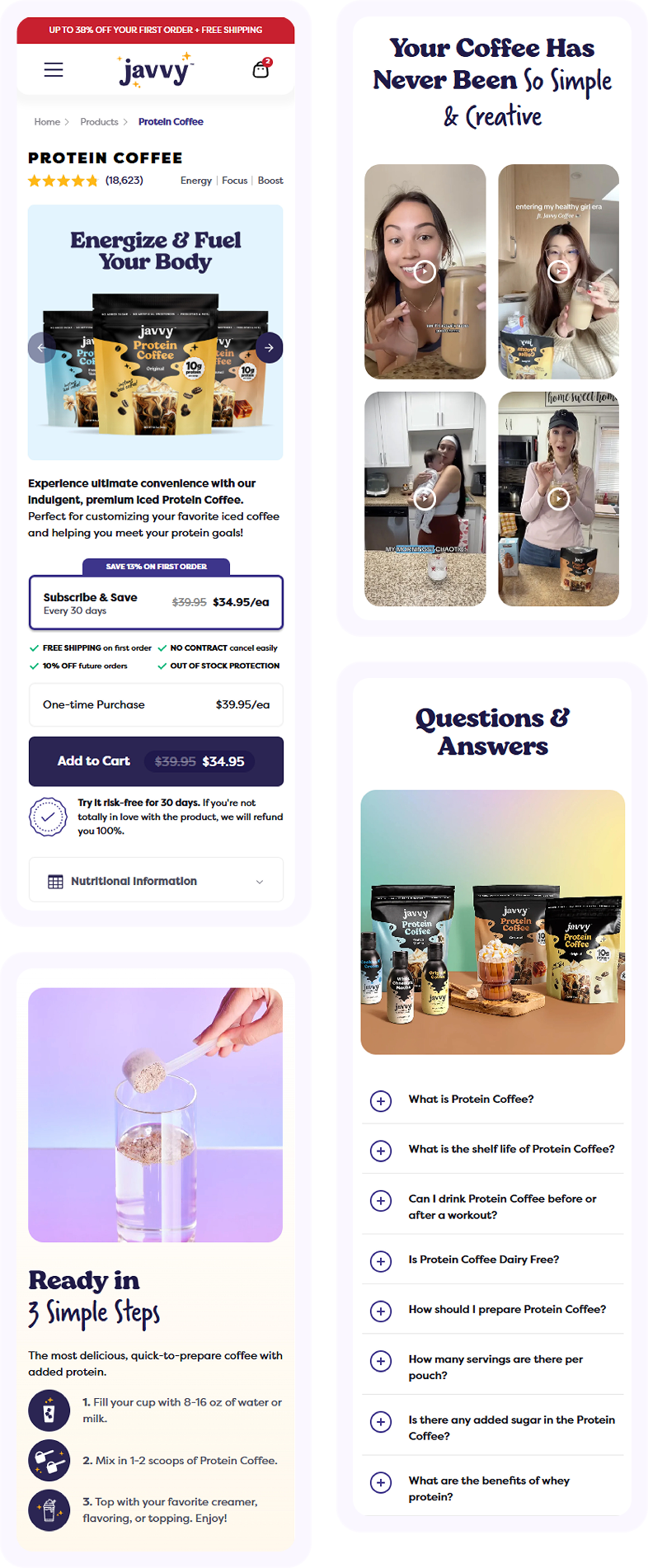Example product page