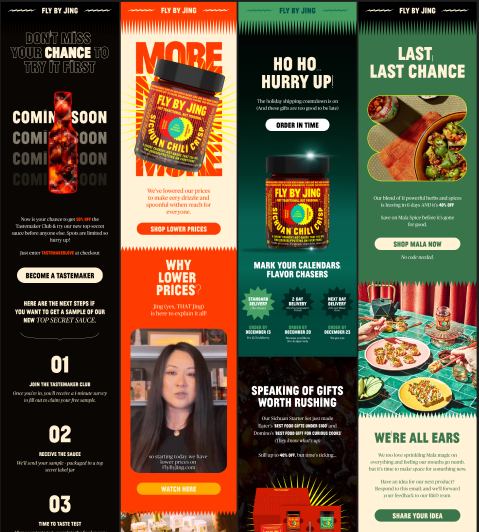 Klaviyo Emails For Food Brand