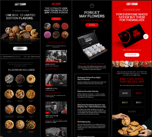 Klaviyo Email Marketing for Cookies Brand