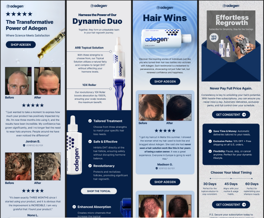 Klaviyo Email Examples for Hair Care Ecommerce Brands