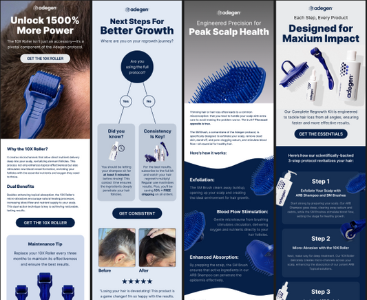 Clean & Modern Klaviyo Email Design Ideas for Hair Care Brands