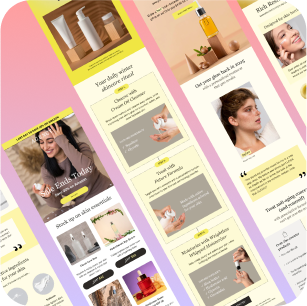 Dermatology Brands Email Marketing Templates - 8 Pack Figma Editable Templates - 3.4% Conversion Rate