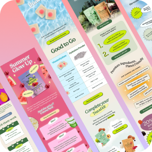Wellness Brand Email Marketing Templates - 25 Pack Figma Editable Templates - 3.5% Conversion Rate