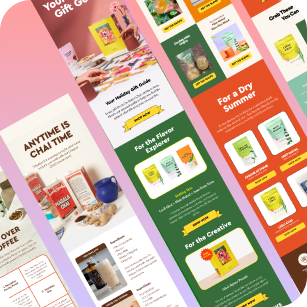 Chai / Coffee Brand Email Marketing Templates - 20 Pack Figma Editable Templates - 3.8% Conversion Rate