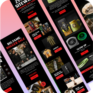 Coffee/Supplement Brands Email Marketing Templates - 20 Pack Figma Editable Templates - 3.2% Conversion Rate