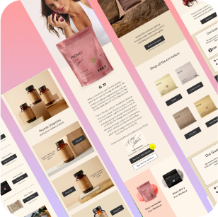 Supplement Brands Email Marketing Templates - 25 Pack Figma Editable Templates - 3.2% Conversion Rate