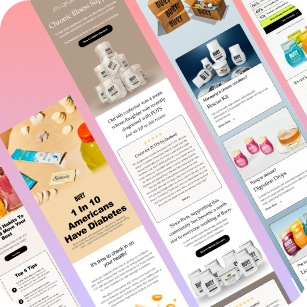 Supplement Brands Email Marketing Templates - 19 Pack Figma Editable Templates - 3.9% Conversion Rate