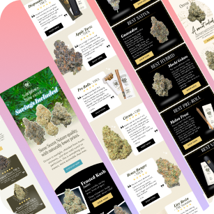 Cannabis Brands Email Marketing Templates - 25 Pack Figma Editable Templates - 3.5% Conversion Rate