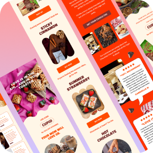 Healthy Snack / Food Brands Email Marketing Templates - 11 Pack Figma Editable Templates - 3.2% Conversion Rate