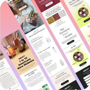 Supplement Brand Email Marketing Templates - 19 Pack Figma Editable Templates - 3.2% Conversion Rate
