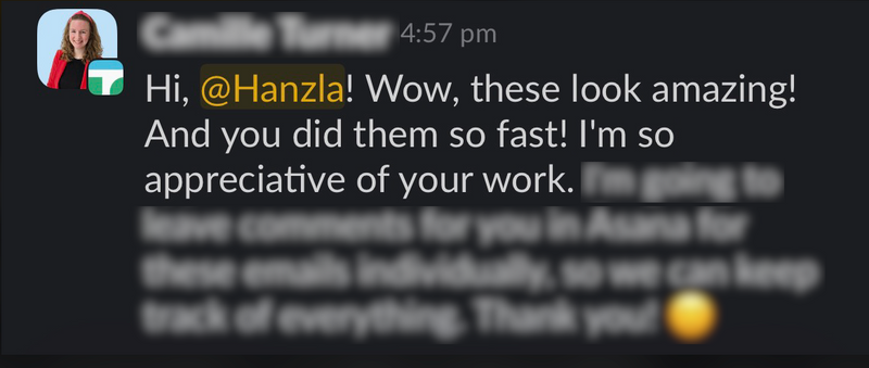 Client testimonial